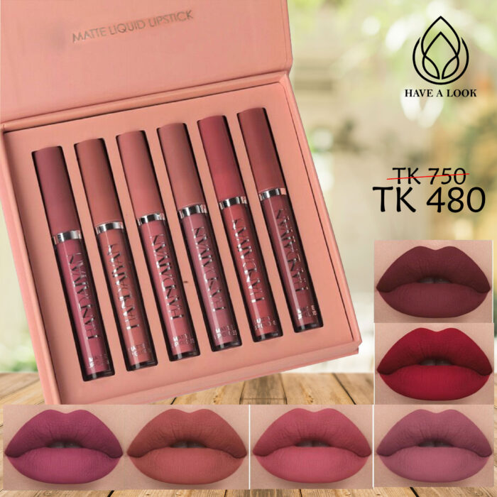 Handaiyan 6 Colors/box Matte Liquid Lipstick Set